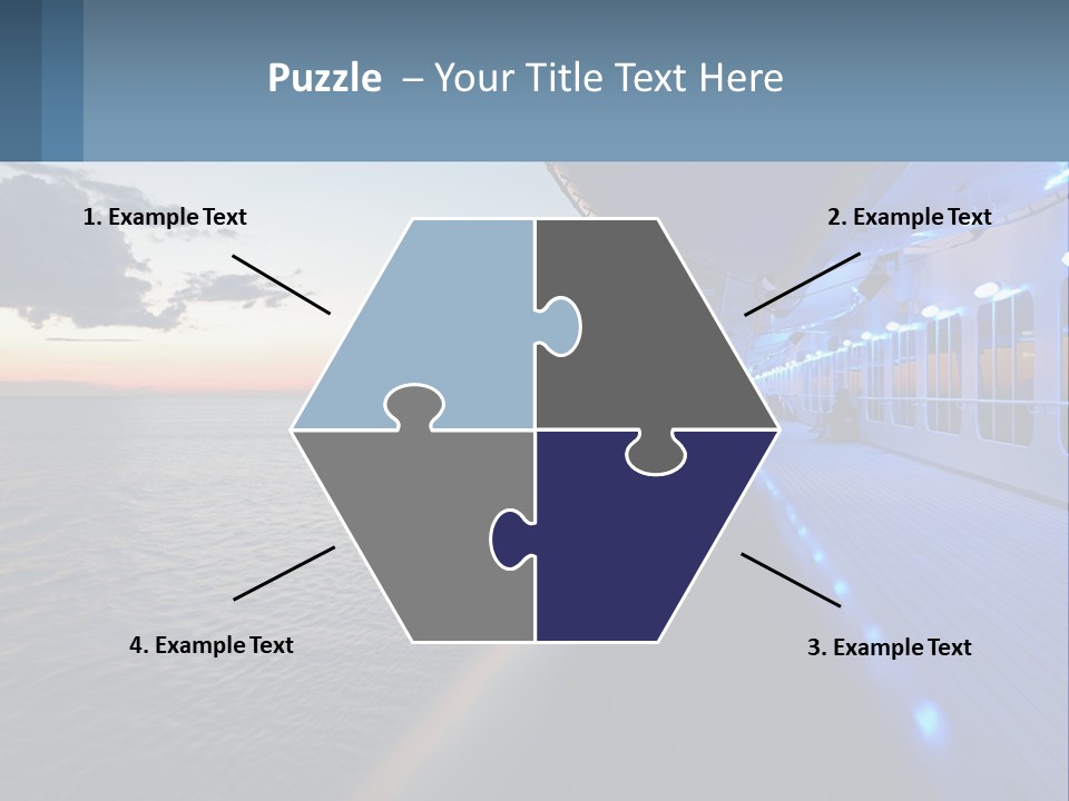 Sunset At Sea PowerPoint Template