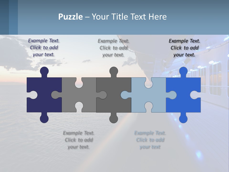 Sunset At Sea PowerPoint Template