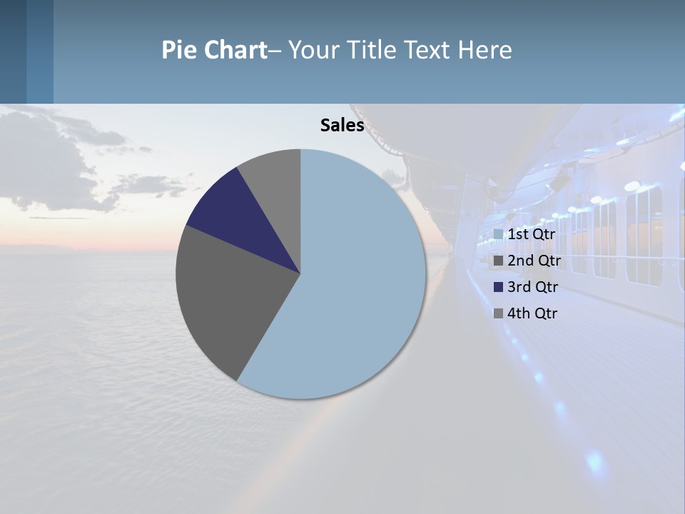 Sunset At Sea PowerPoint Template