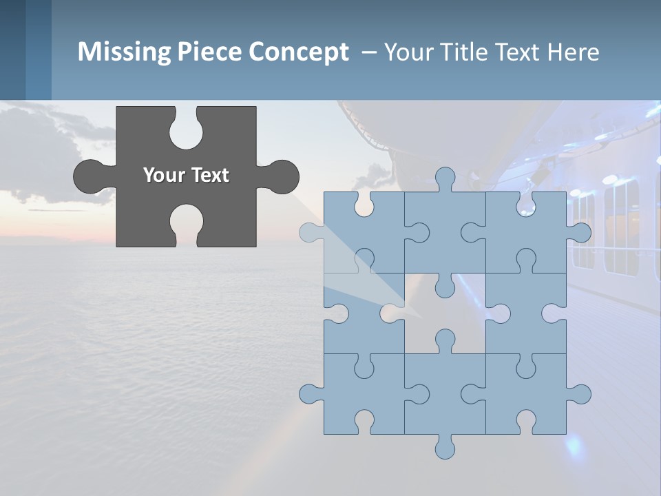 Sunset At Sea PowerPoint Template