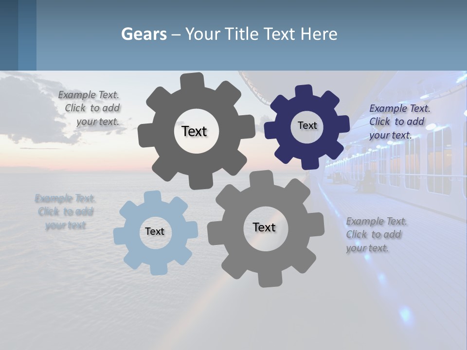 Sunset At Sea PowerPoint Template