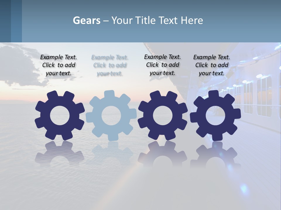 Sunset At Sea PowerPoint Template