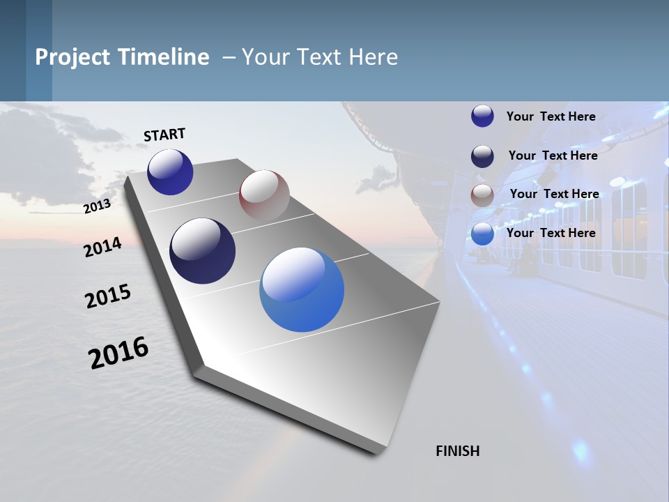 Sunset At Sea PowerPoint Template