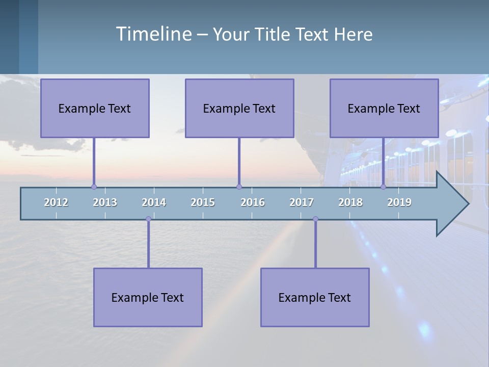 Sunset At Sea PowerPoint Template