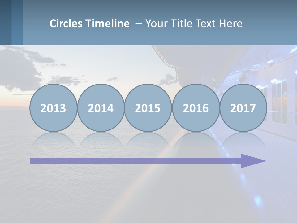 Sunset At Sea PowerPoint Template