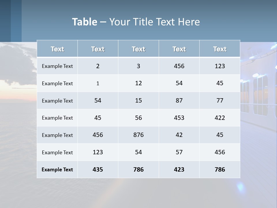 Sunset At Sea PowerPoint Template