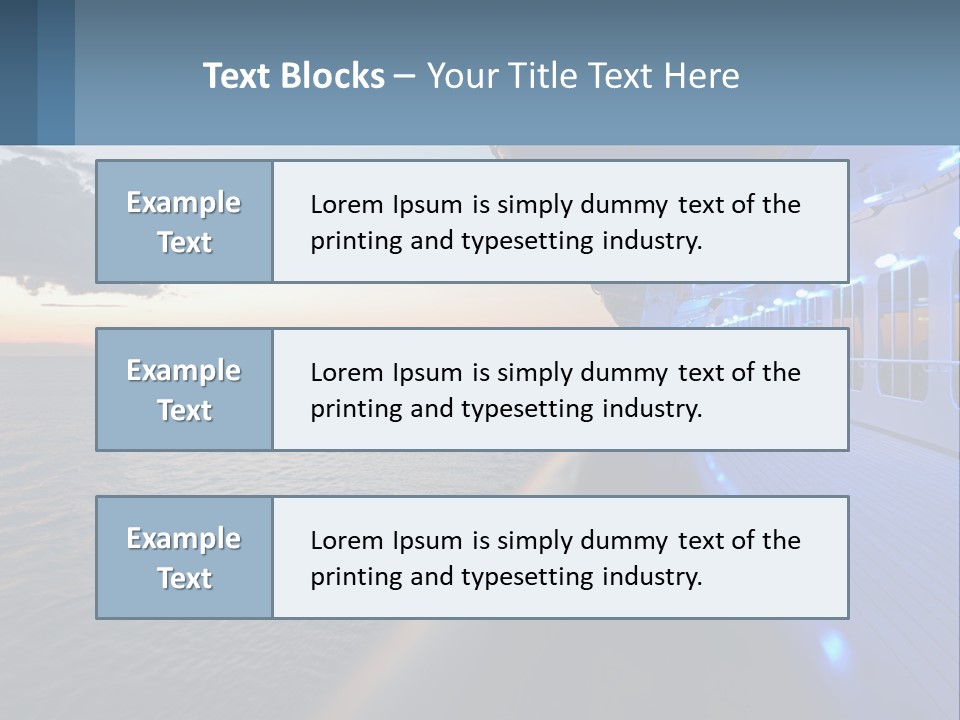 Sunset At Sea PowerPoint Template