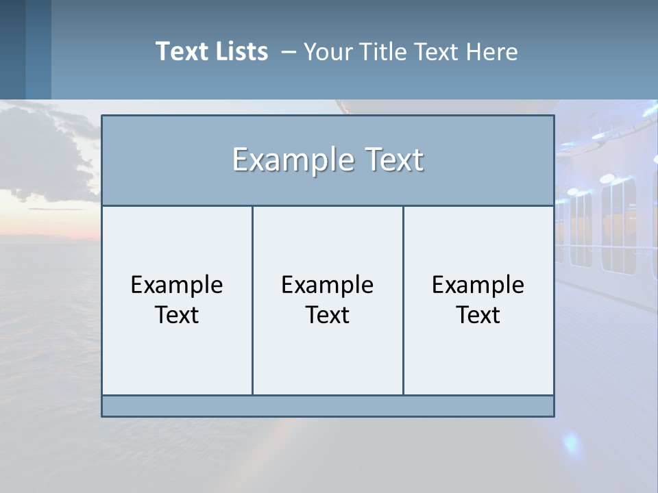 Sunset At Sea PowerPoint Template