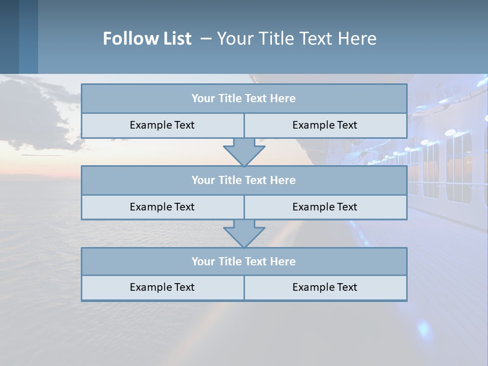 Sunset At Sea PowerPoint Template