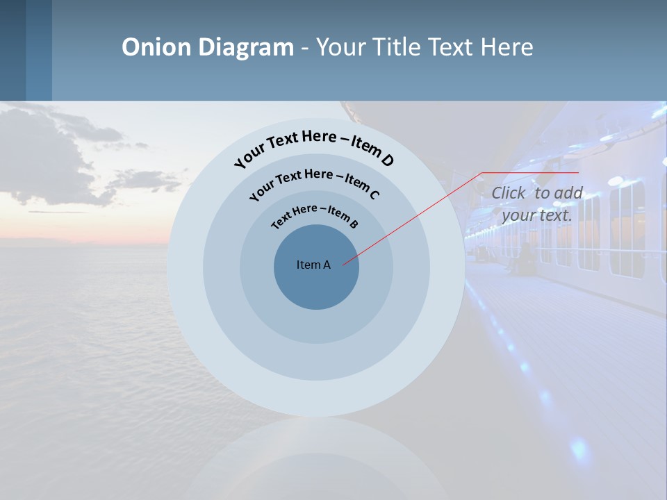 Sunset At Sea PowerPoint Template