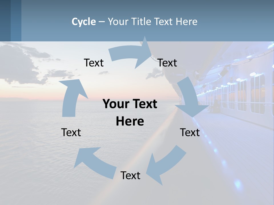 Sunset At Sea PowerPoint Template
