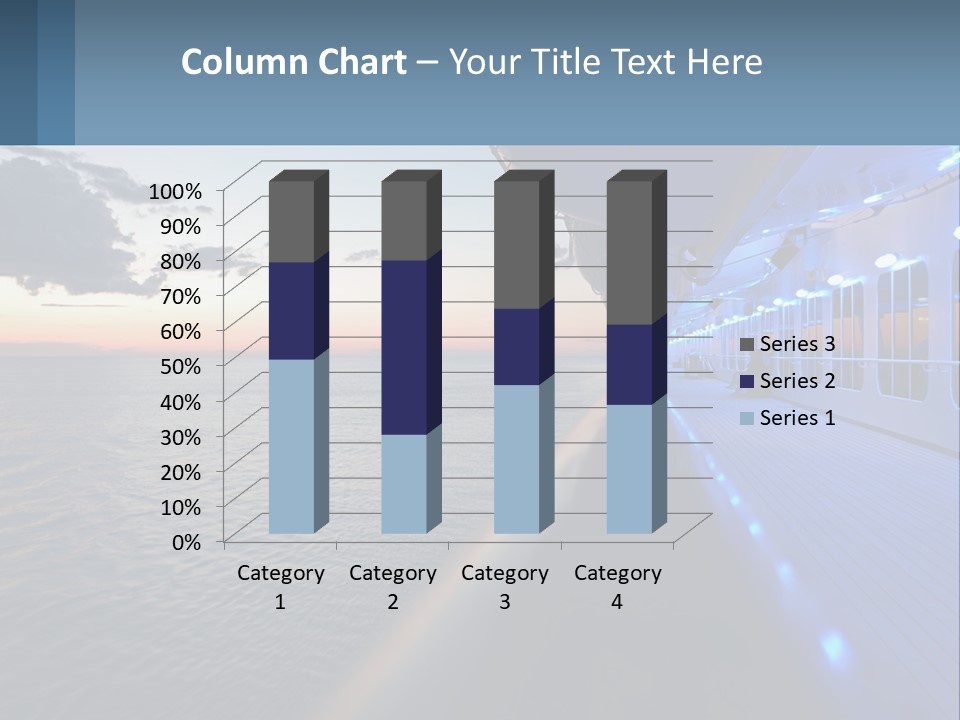 Sunset At Sea PowerPoint Template