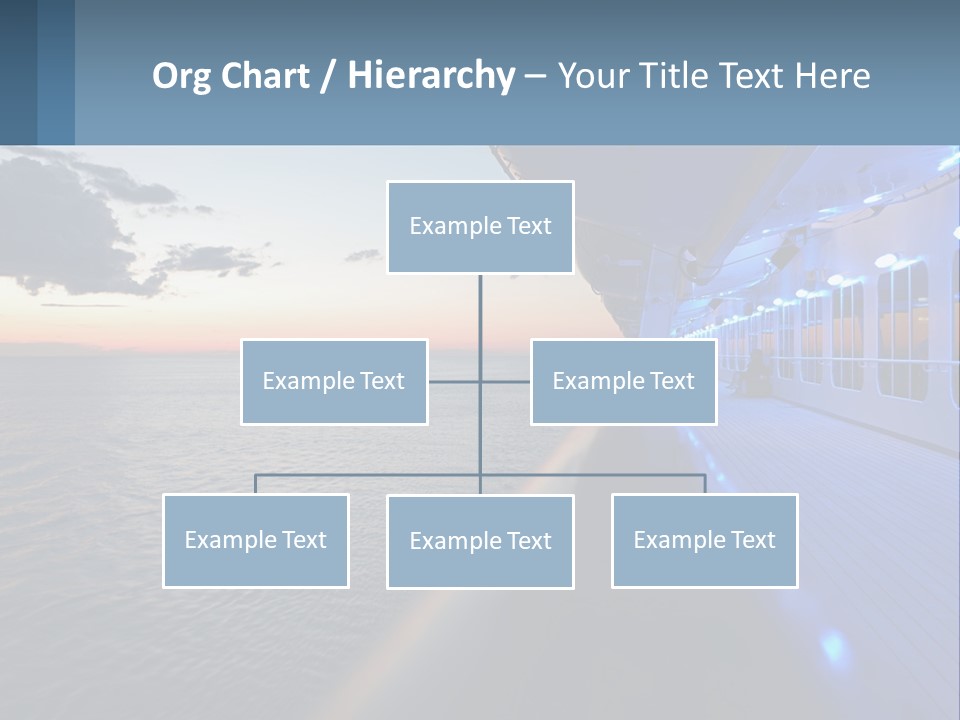 Sunset At Sea PowerPoint Template