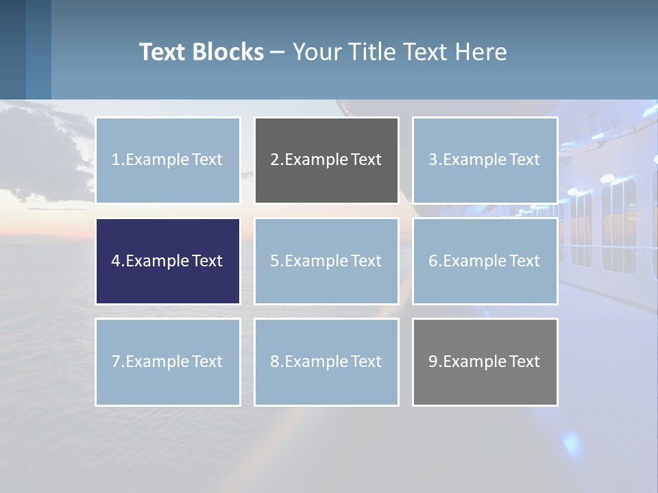 Sunset At Sea PowerPoint Template