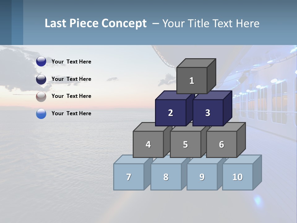 Sunset At Sea PowerPoint Template
