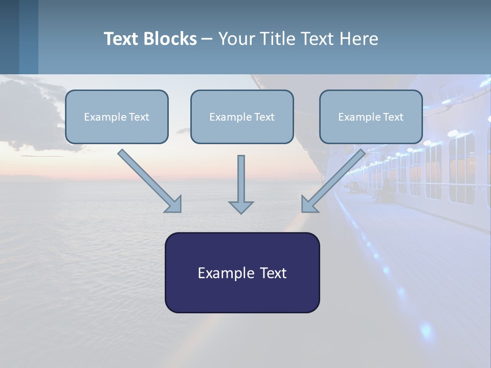 Sunset At Sea PowerPoint Template