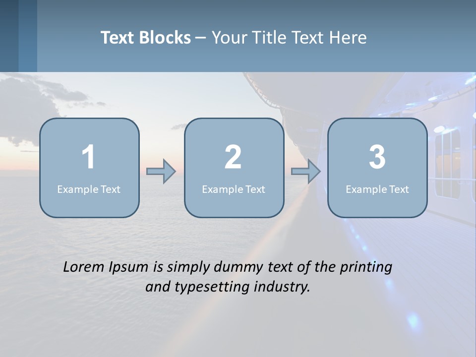 Sunset At Sea PowerPoint Template