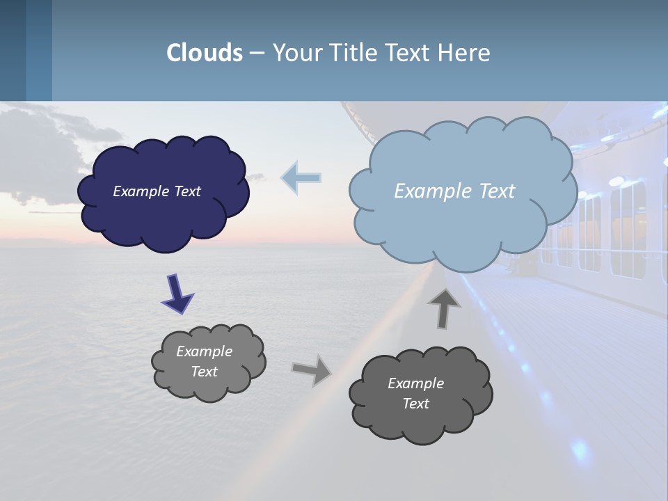 Sunset At Sea PowerPoint Template