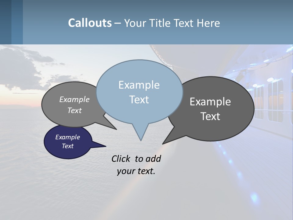 Sunset At Sea PowerPoint Template