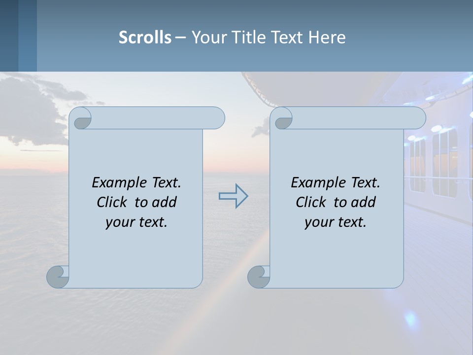 Sunset At Sea PowerPoint Template
