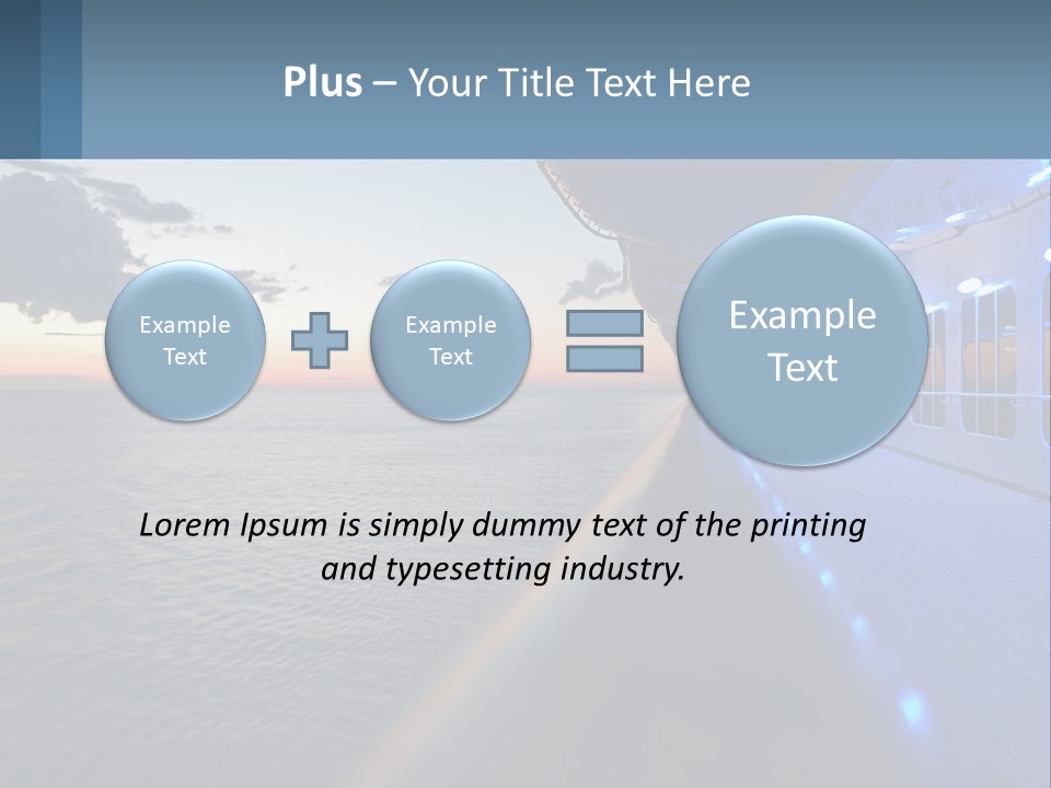 Sunset At Sea PowerPoint Template