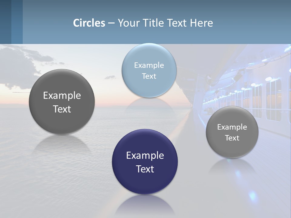 Sunset At Sea PowerPoint Template