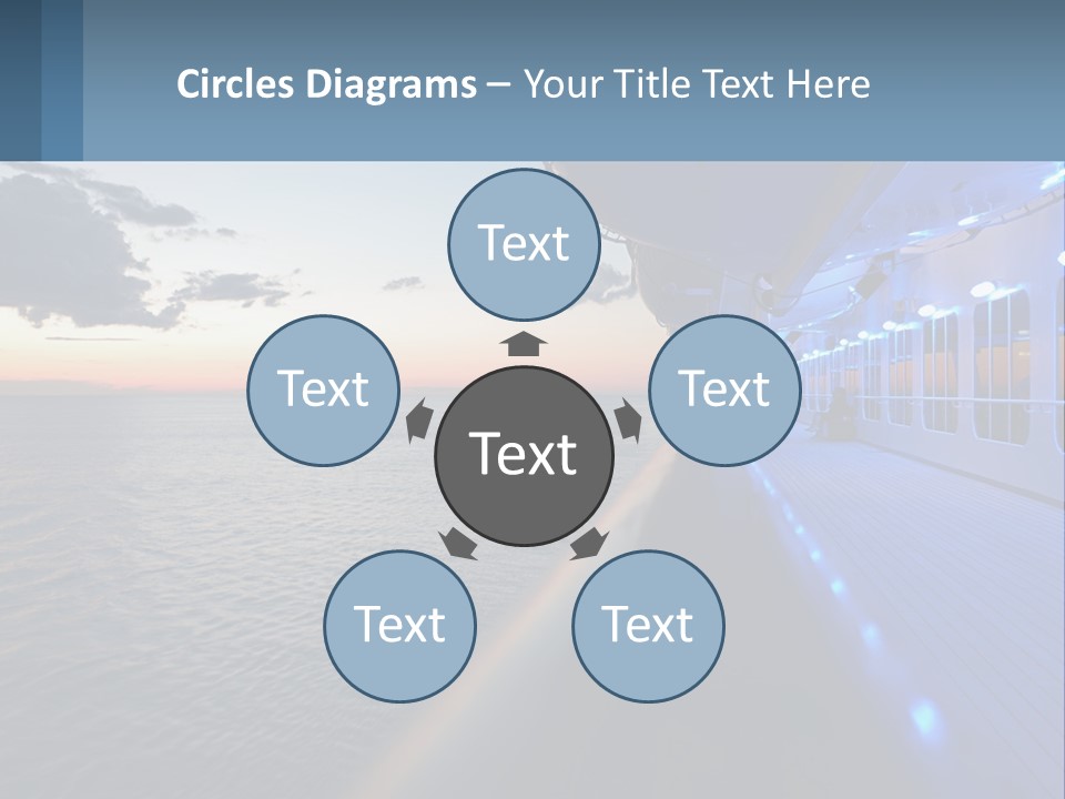 Sunset At Sea PowerPoint Template