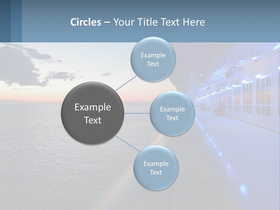 Sunset At Sea PowerPoint Template