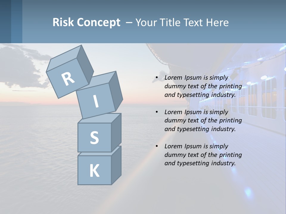 Sunset At Sea PowerPoint Template