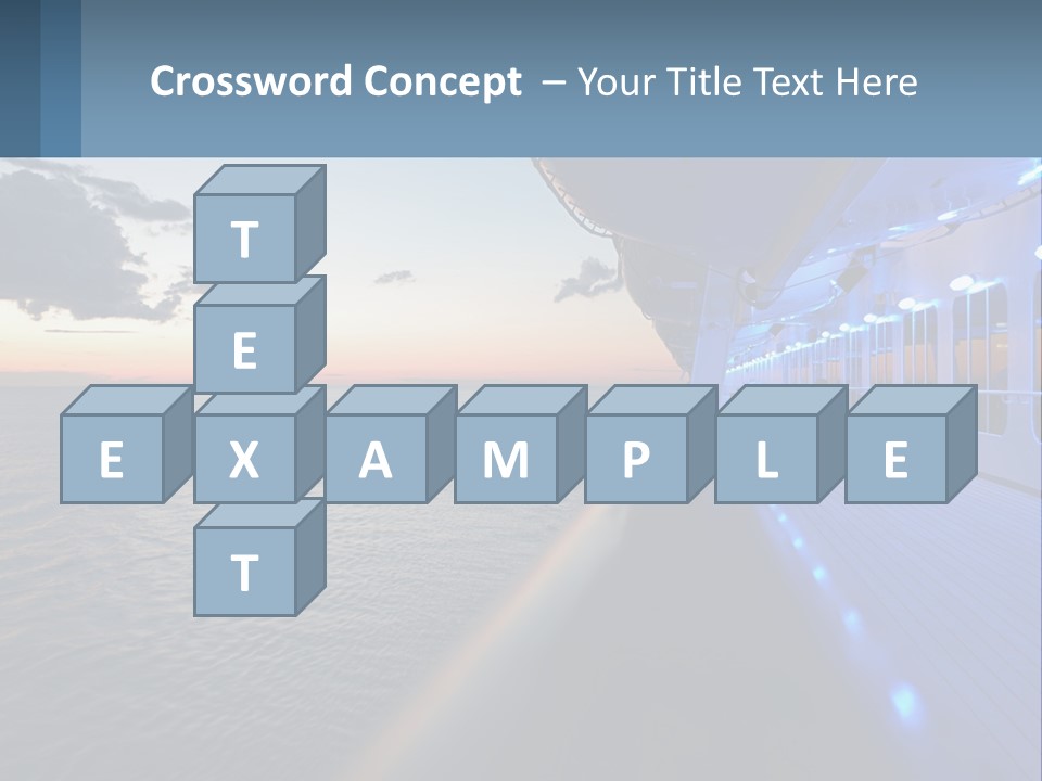 Sunset At Sea PowerPoint Template