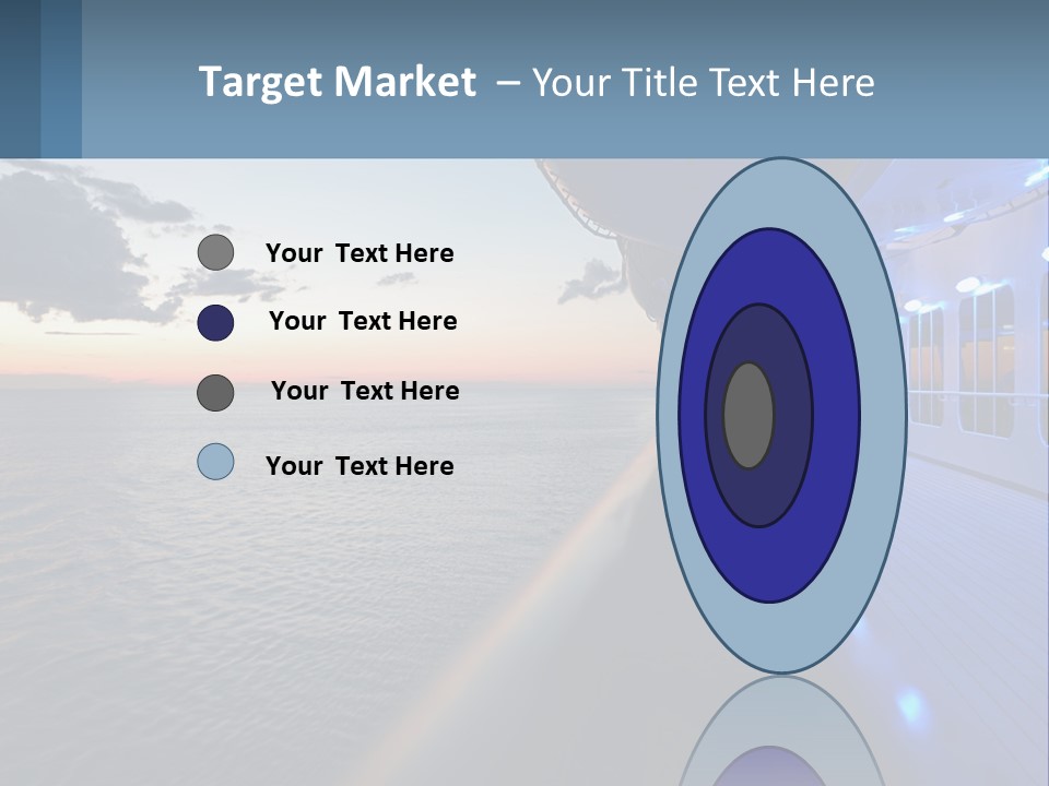 Sunset At Sea PowerPoint Template