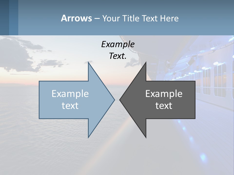 Sunset At Sea PowerPoint Template