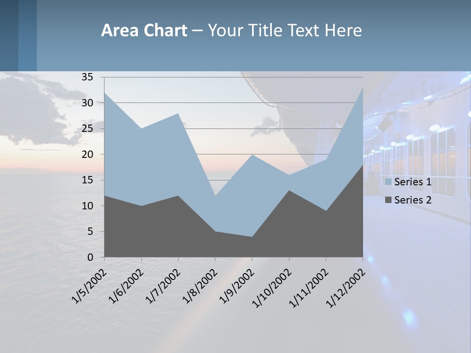 Sunset At Sea PowerPoint Template