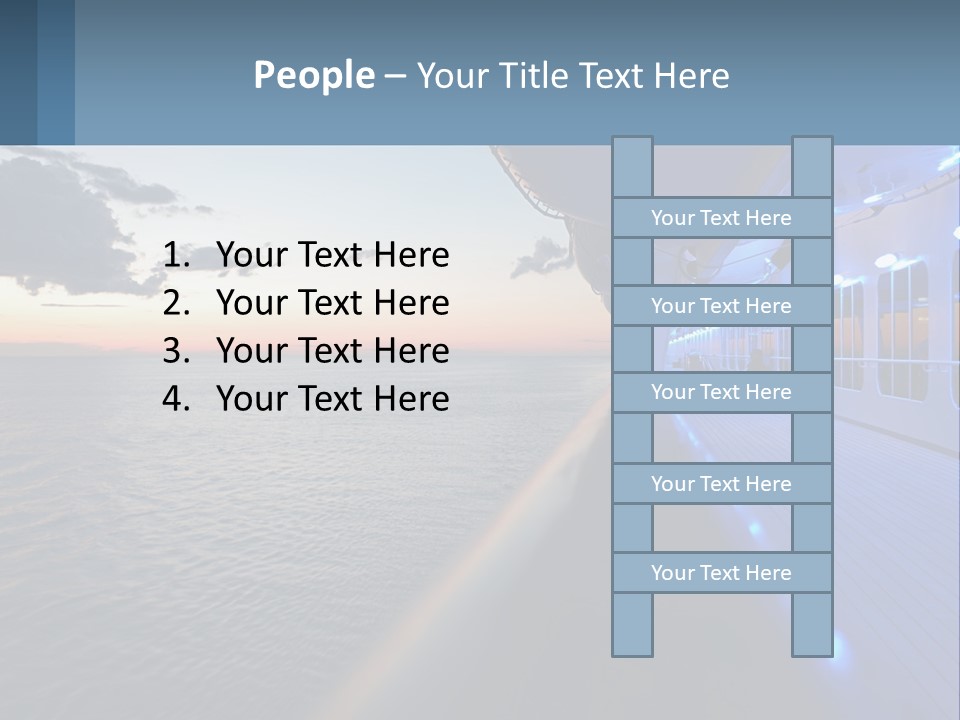 Sunset At Sea PowerPoint Template