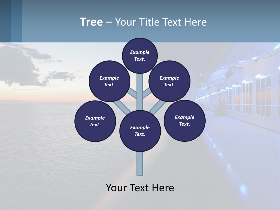 Sunset At Sea PowerPoint Template