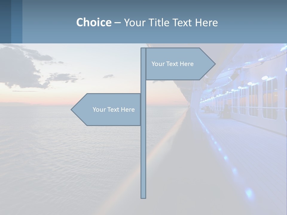 Sunset At Sea PowerPoint Template