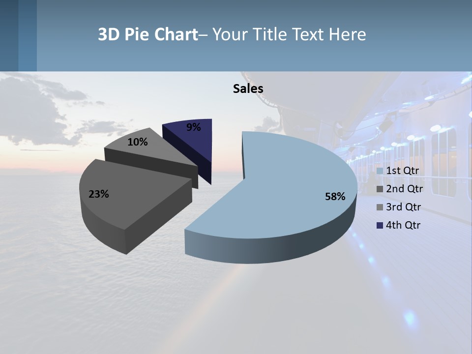 Sunset At Sea PowerPoint Template