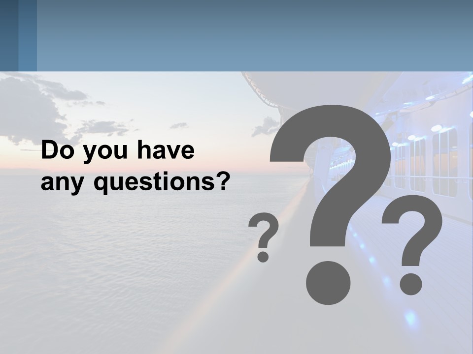 Sunset At Sea PowerPoint Template