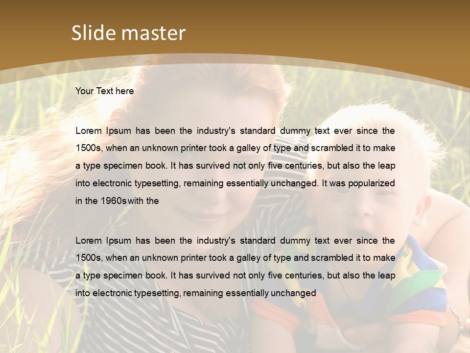 Mom With Baby PowerPoint Template