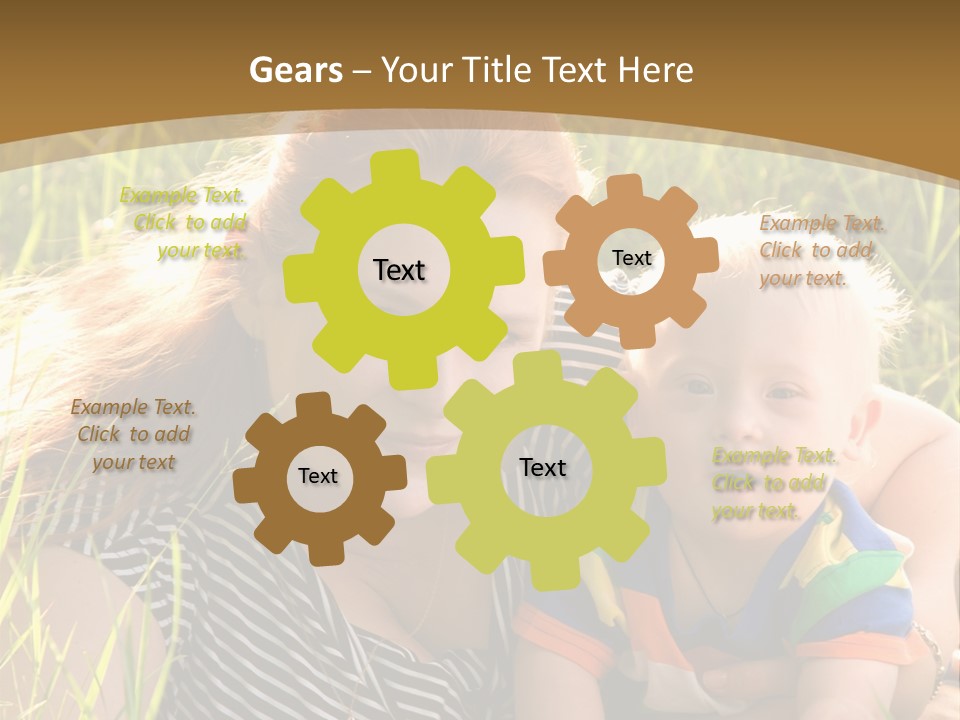Mom With Baby PowerPoint Template