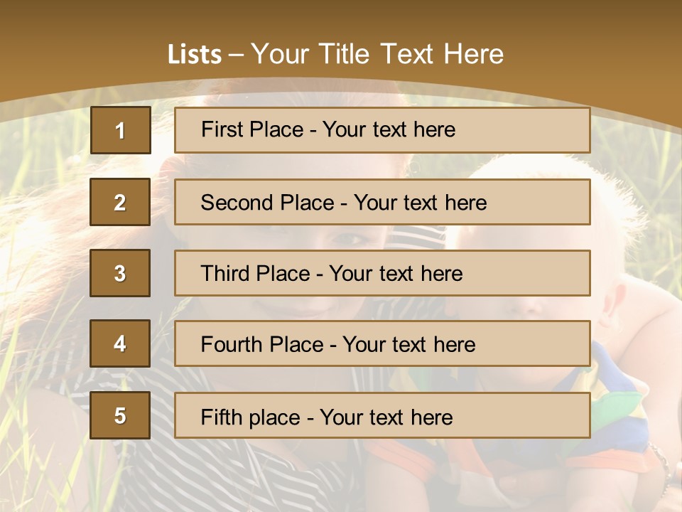 Mom With Baby PowerPoint Template
