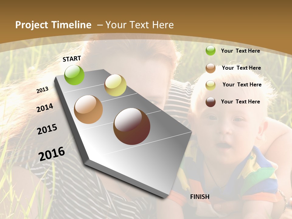Mom With Baby PowerPoint Template
