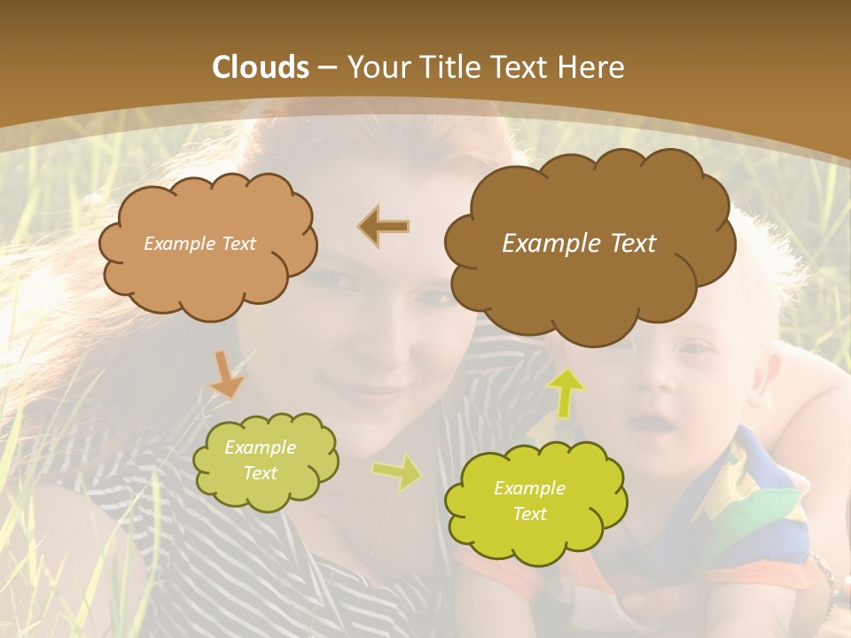 Mom With Baby PowerPoint Template