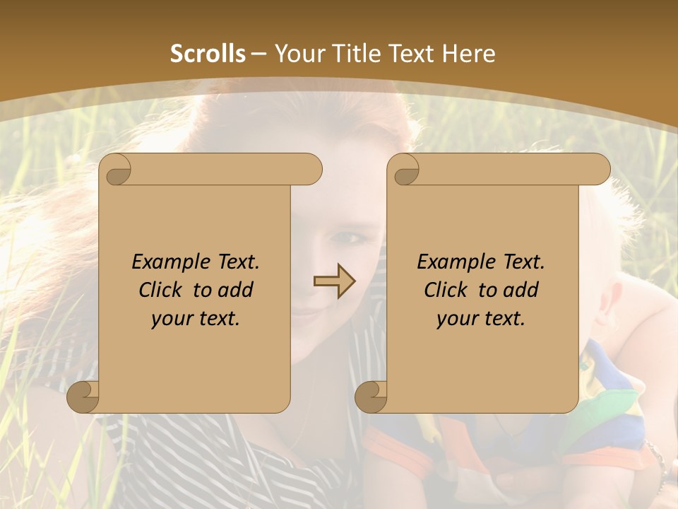 Mom With Baby PowerPoint Template