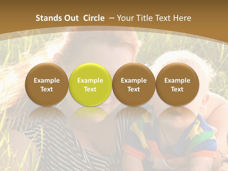 Mom With Baby PowerPoint Template