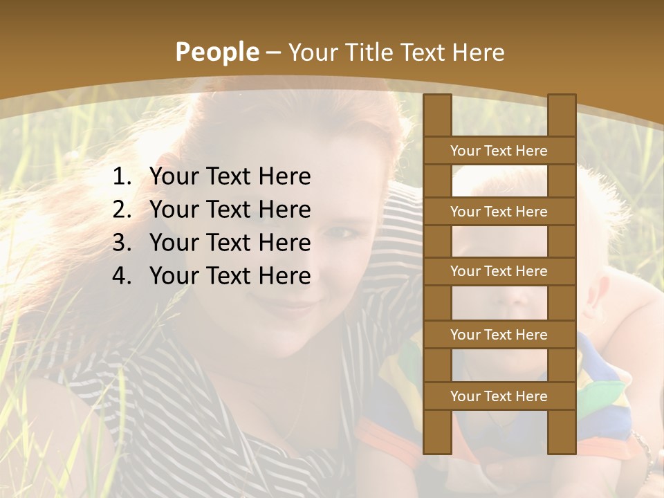 Mom With Baby PowerPoint Template