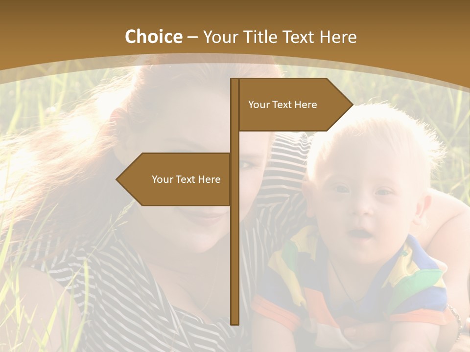 Mom With Baby PowerPoint Template