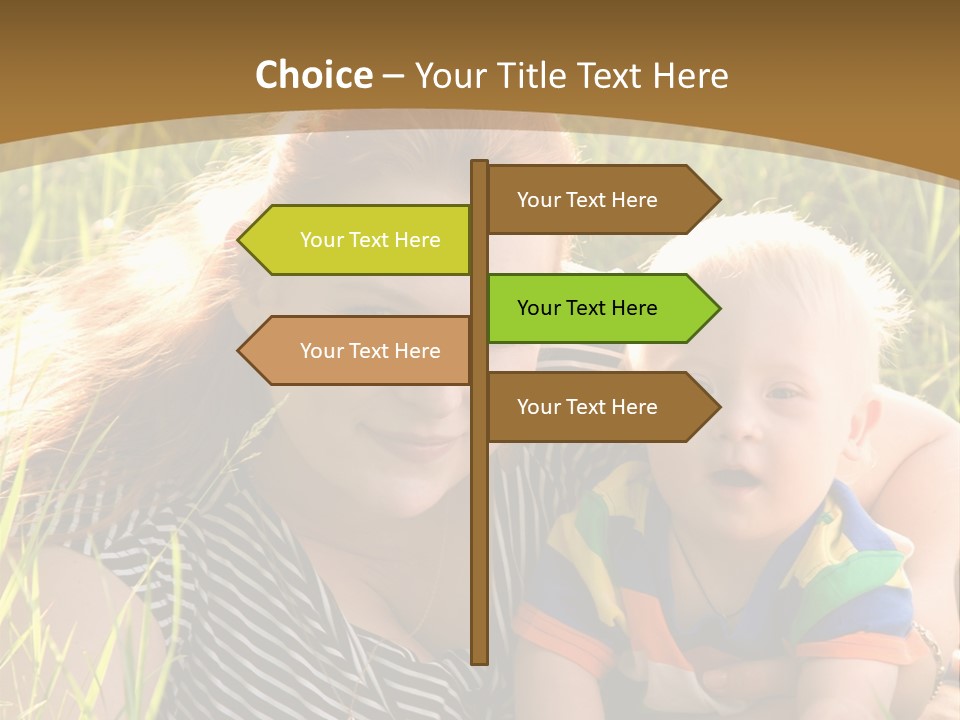 Mom With Baby PowerPoint Template