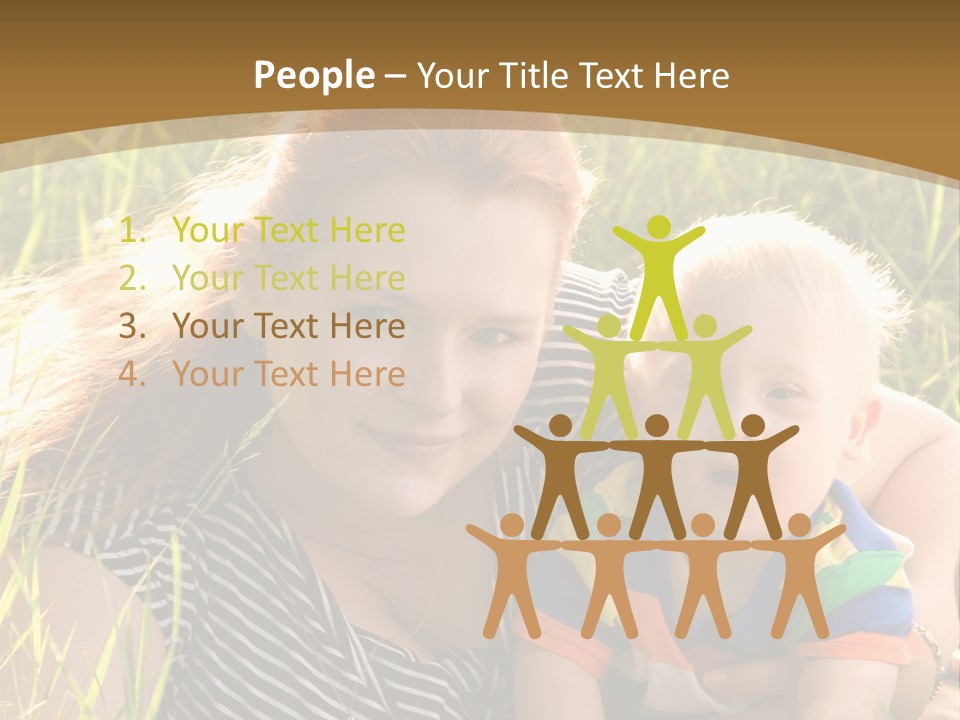 Mom With Baby PowerPoint Template