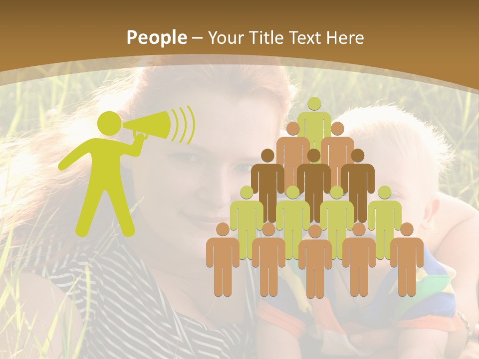 Mom With Baby PowerPoint Template